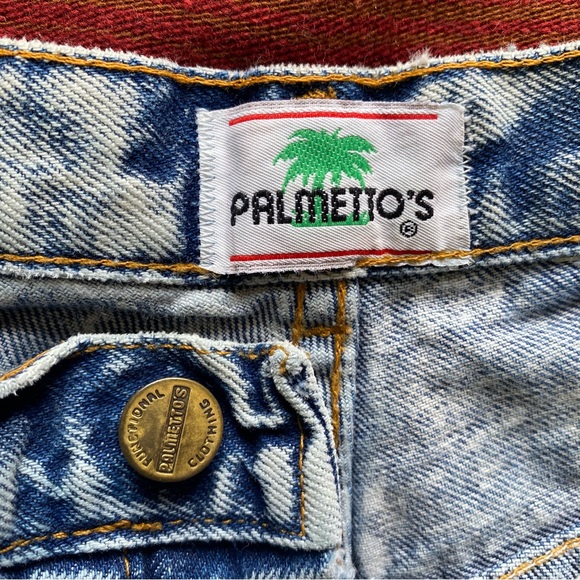 VTG 80’s Palmetto’s Blue Acid Washed Jeans! Button fly. Size 9. 5 pockets. USA. - Picture 8 of 13